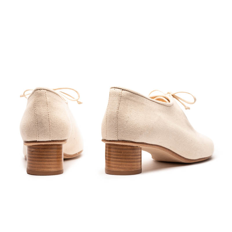 CARLOS Painter's Canvas | Cotton Mid Heels | Tracey Neuls