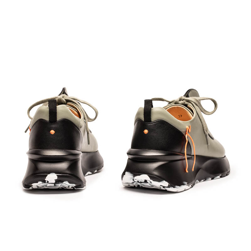 DOT Scrubs | Leather Sneakers | Tracey Neuls