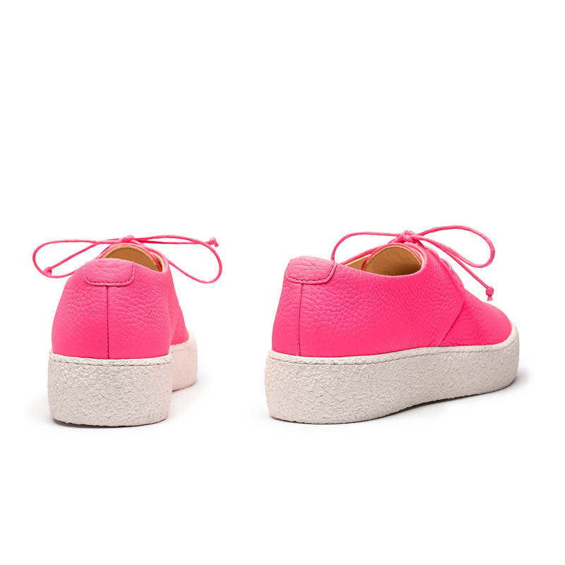 GEEK PLATFORM Neon Pink | Leather Sneakers | Tracey Neuls