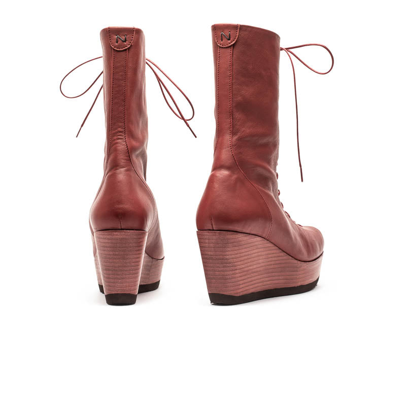 JONES Gigondas | Leather Wedge Boots | Tracey Neuls