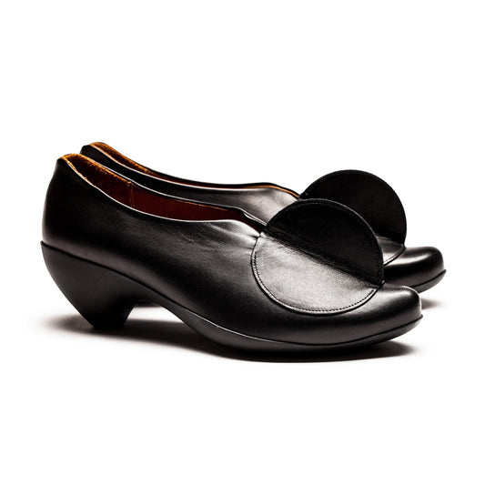 LOWTOP Black Women's Slip On Calf Mid-Heel by Tracey Neuls