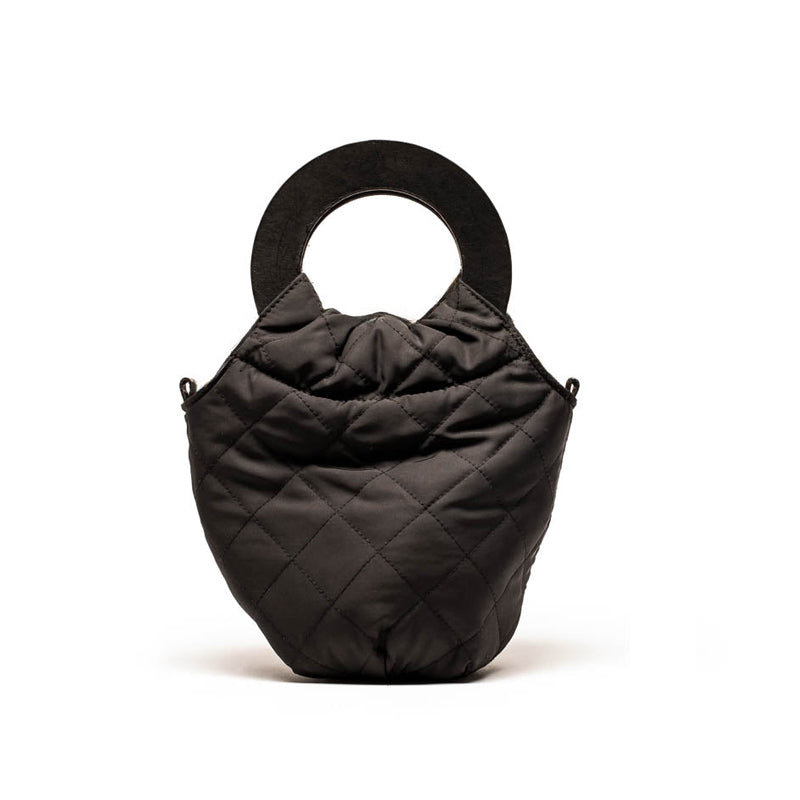 LOOPY Black | Reversible Leather Handbag | Tracey Neuls