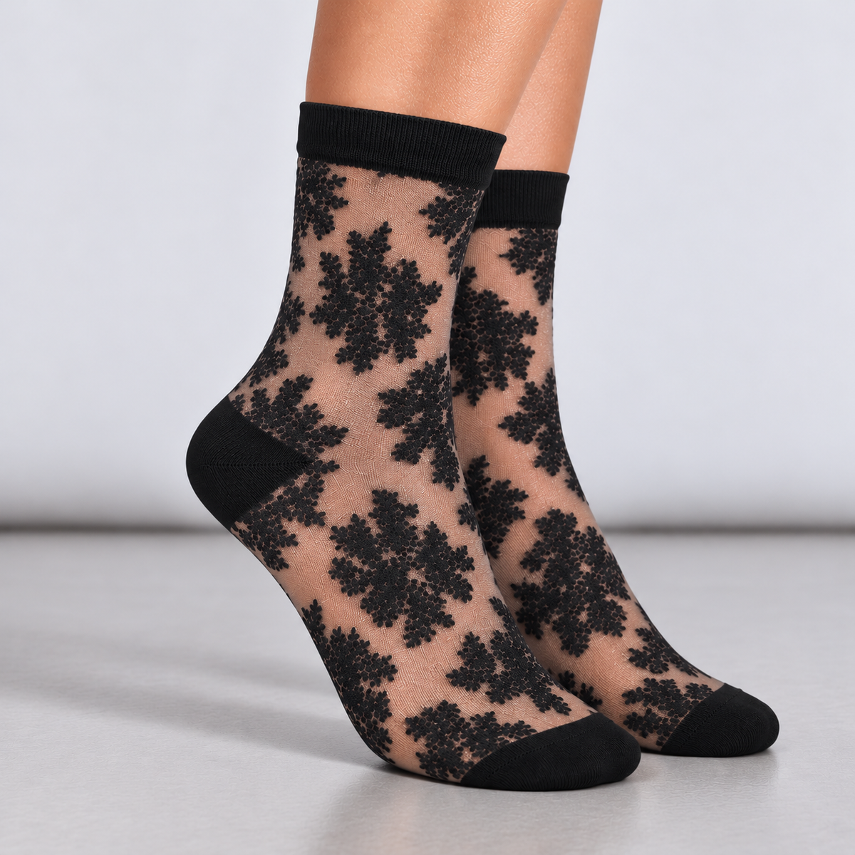 SOCKS Splat | Black Sheer
