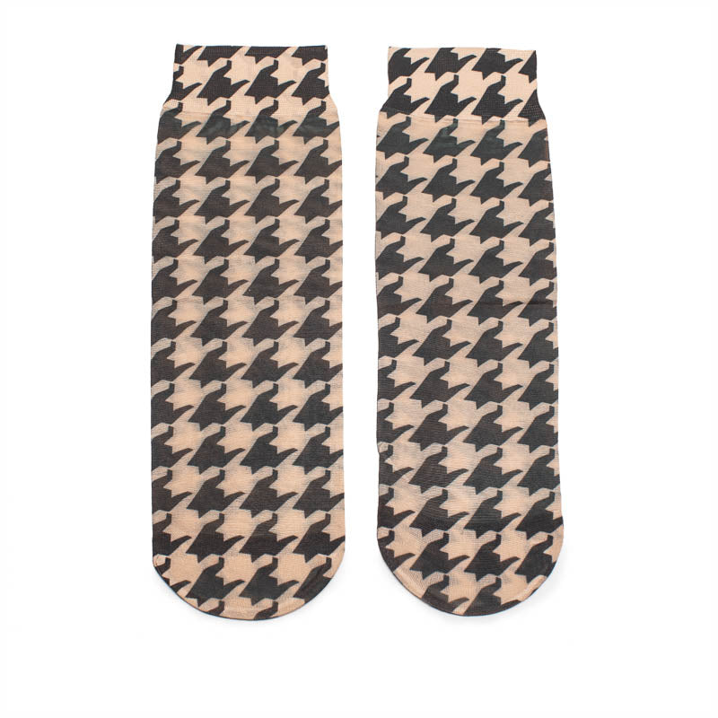 SOCKS Houndstooth | Black & Cream