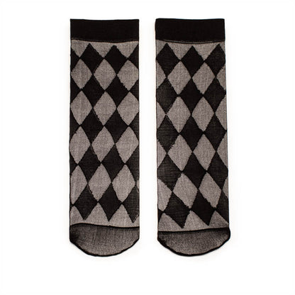 HARLEQUIN Black and White | 2-pack cotton socks | Tracey Neuls