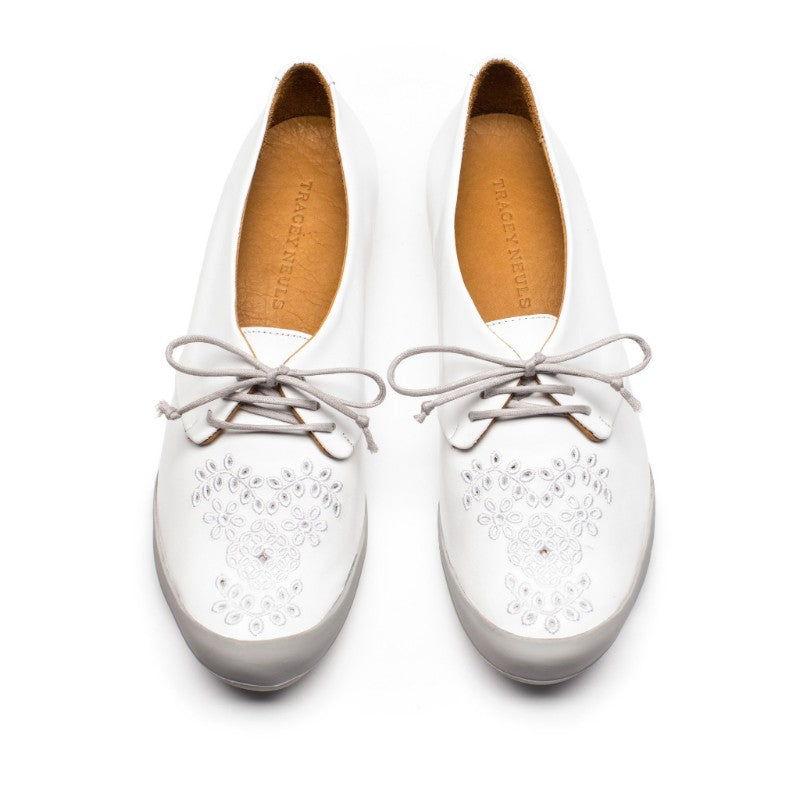 White Broderie Anglaise Shoes