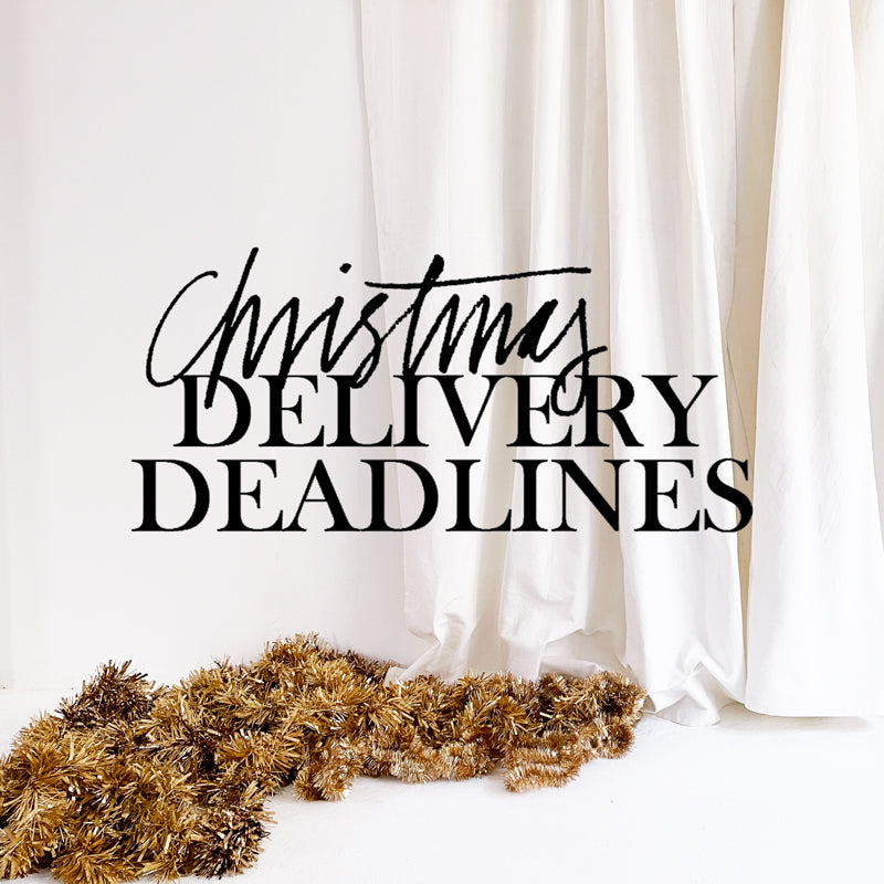 Christmas Shipping Deadlines and Extended Returns