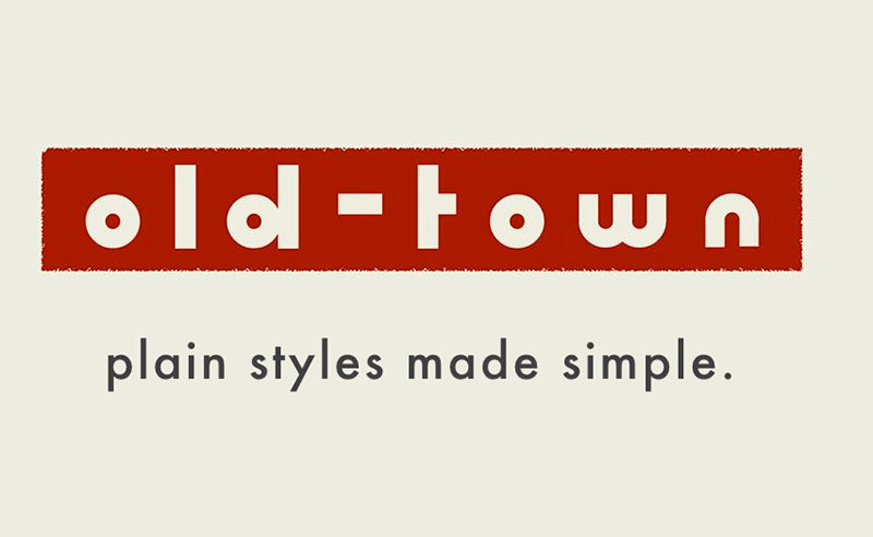 OLD-TOWN old town clothing company logo plain styles made simple