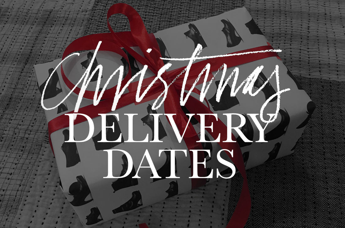 Christmas Delivery dates at tracey neuls