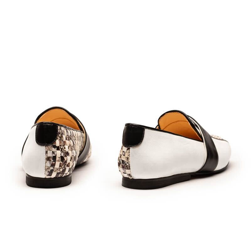 SS25_38 MONDRIAN Fossil | Leather Loafers | Tracey Neuls