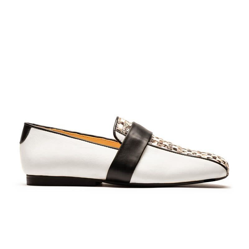 SS25_38 MONDRIAN Fossil | Leather Loafers | Tracey Neuls