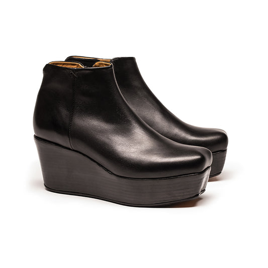 AW24_06 BOLAN Smoke | Leather Boots