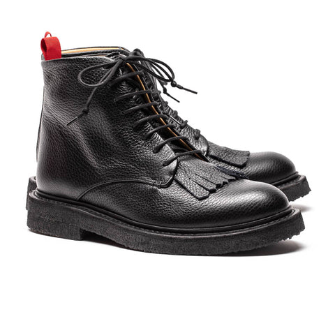 SS24 ROPER Smoke | Black Gain Leather Boots