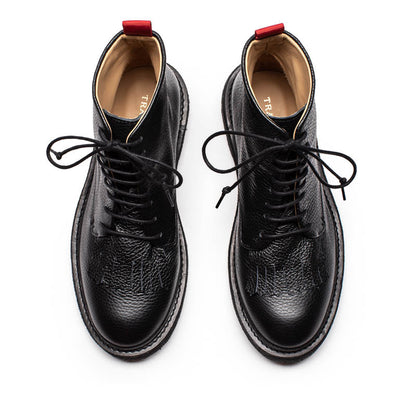 AW24_25 ROPER Smoke | Leather Boots