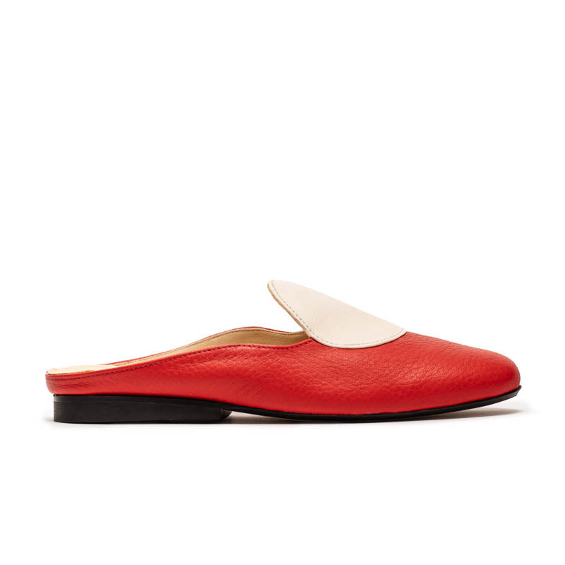 CUDDY DOT Bloodymary |  Leather Slip On Mule