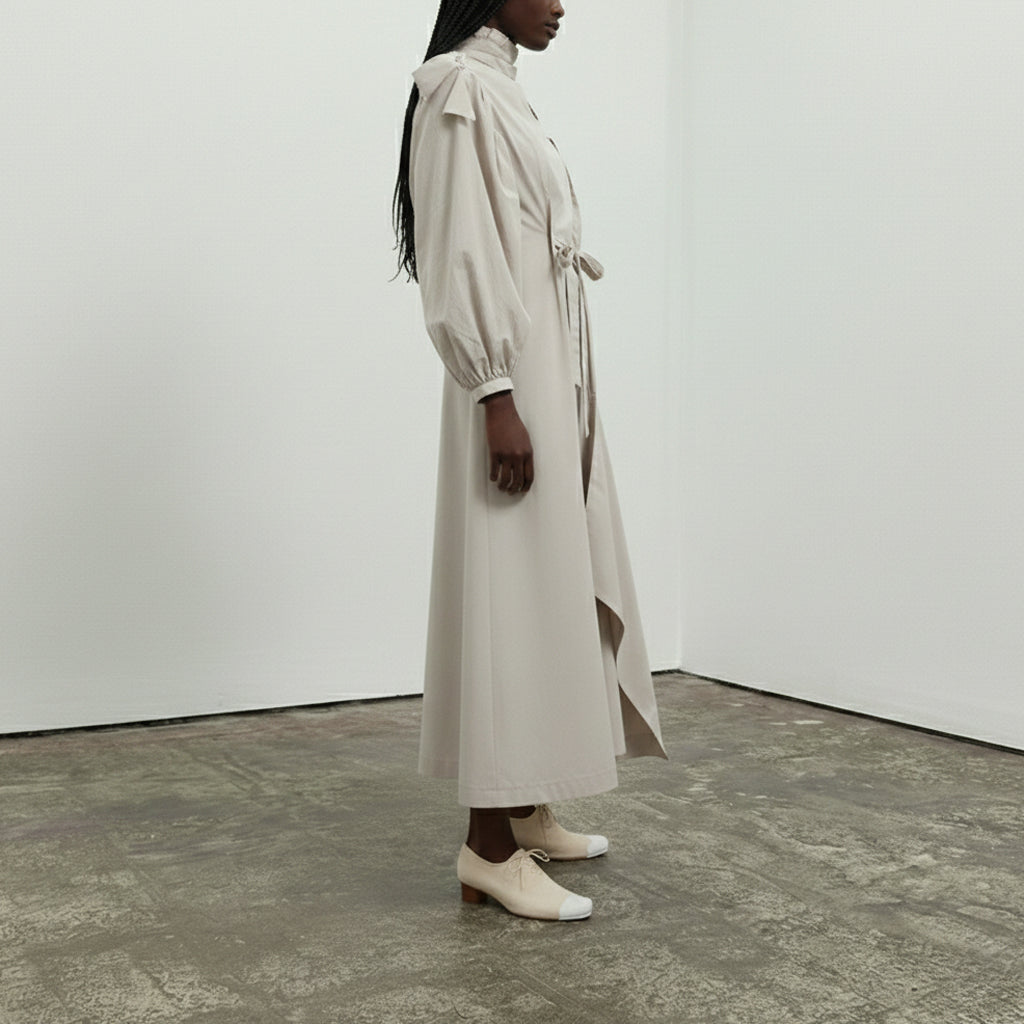 CARLOS Painter's Canvas | Cotton Mid Heels | Tracey Neuls