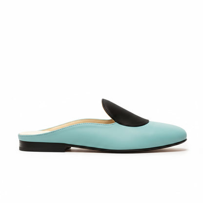 CUDDY DOT Egg Blue |  Leather Mule