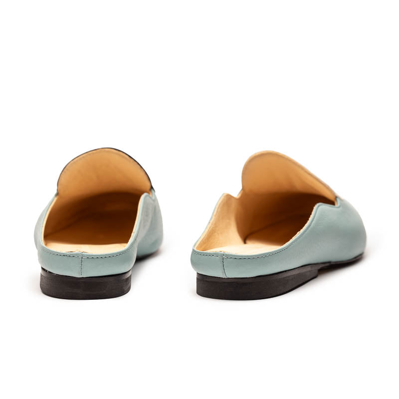 CUDDY DOT Egg Blue | Leather Mule | Tracey Neuls