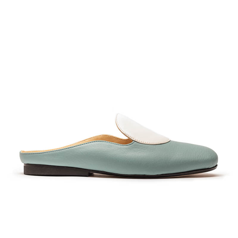 CUDDY DOT Egg Blue | Leather Mule | Tracey Neuls