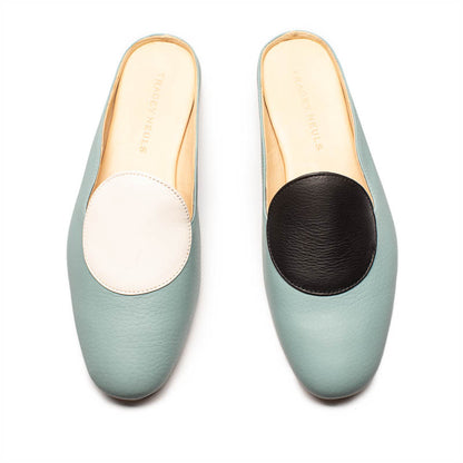 CUDDY DOT Egg Blue | Leather Mule | Tracey Neuls