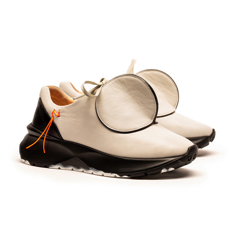 SS25_01 DOT Parchment | Leather Sneaker | Tracey Neuls