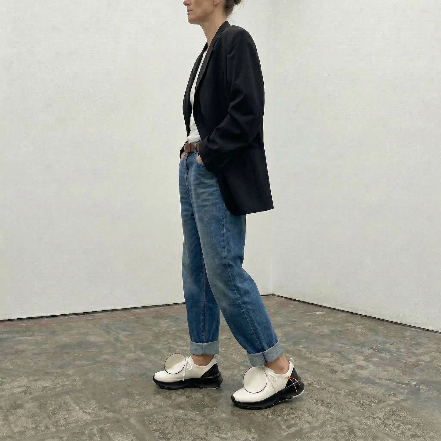 DOT Parchment | Leather Sneakers | Tracey Neuls