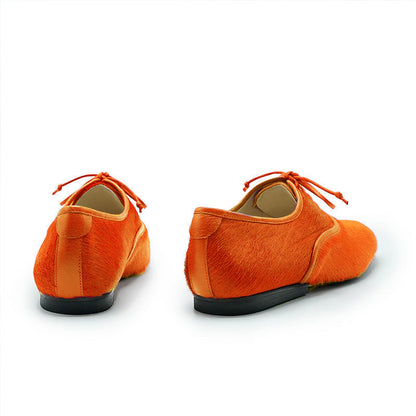 SS25_40 DUTRONC Pumpkin | Orange Leather Derby | Tracey Neuls