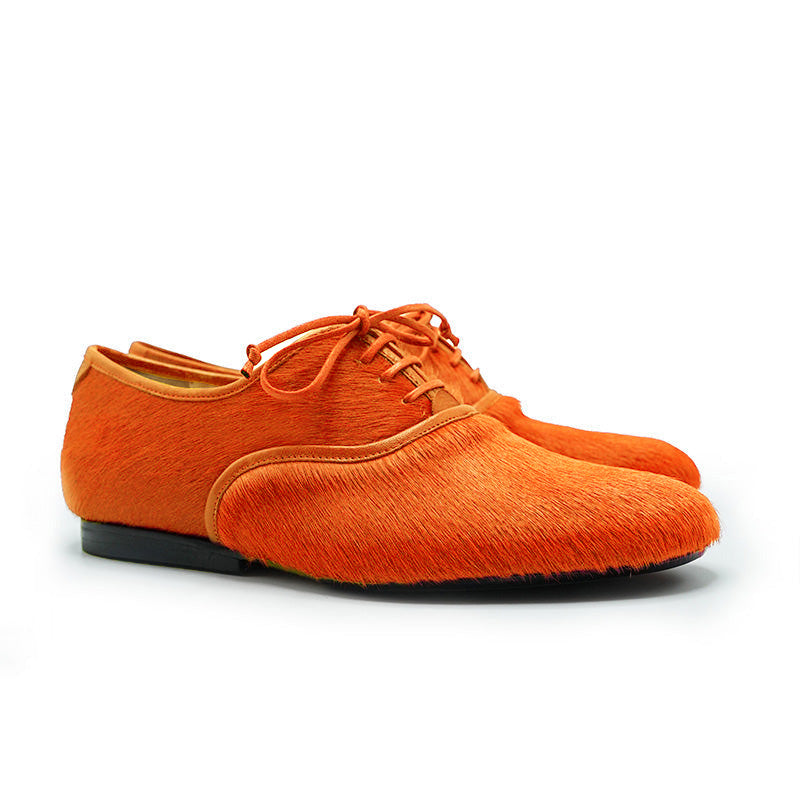 SS25_40 DUTRONC Pumpkin | Orange Leather Derby | Tracey Neuls