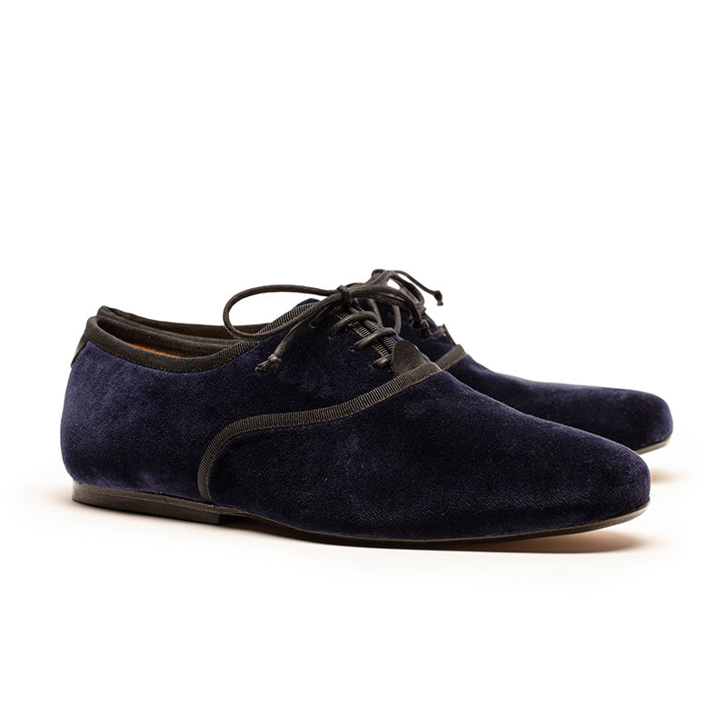 DUTRONC Jay | Navy Velvet Derby | Tracey Neuls