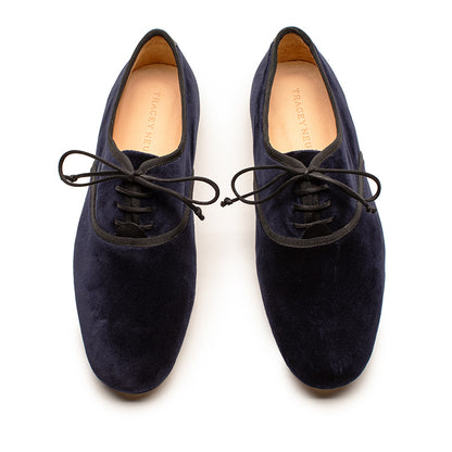 DUTRONC Jay | Navy Velvet Derby | Tracey Neuls