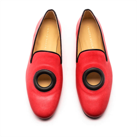 SS24 FONTANA Tomato | Red Leather Loafers