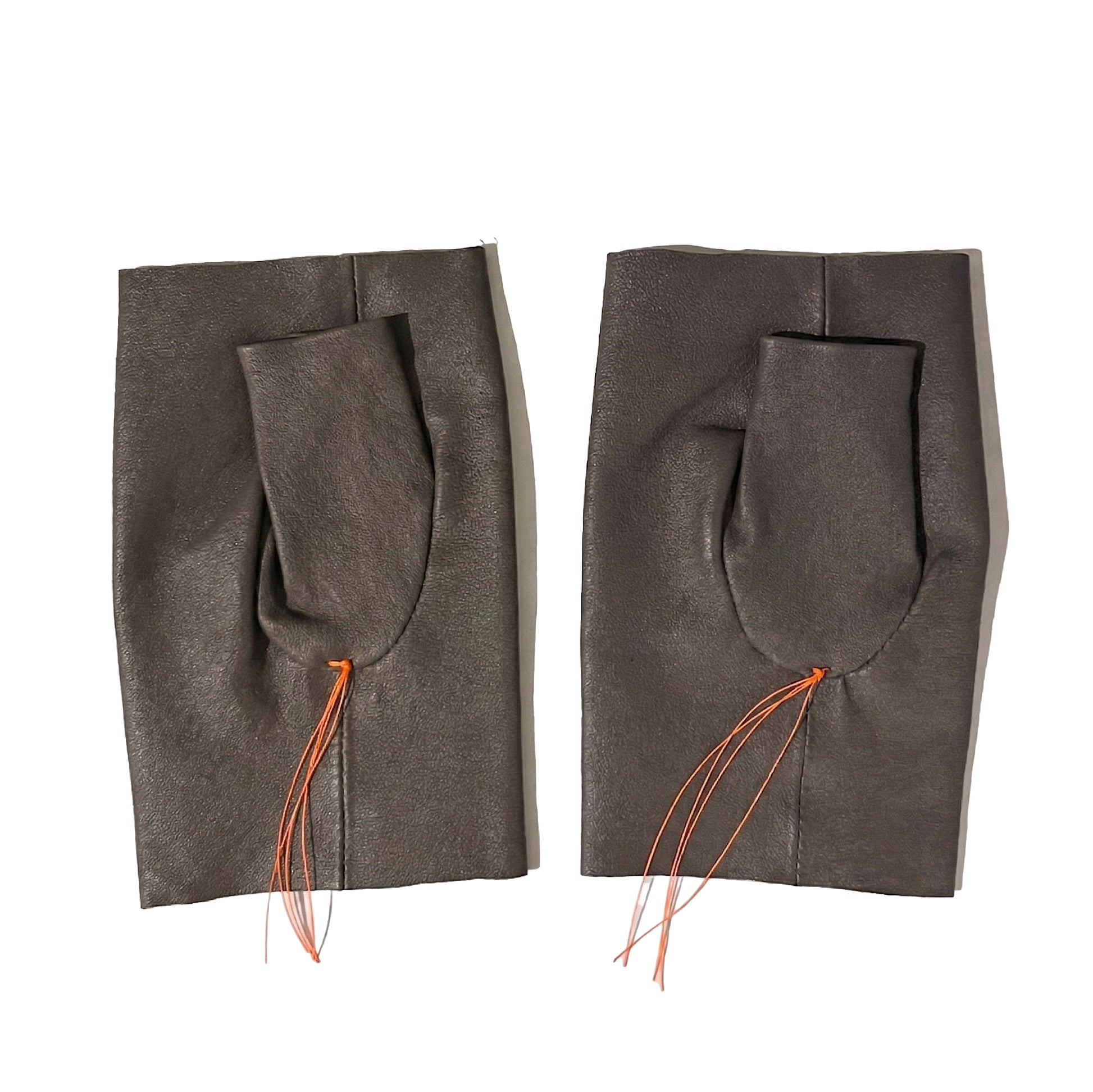 Fingerless Gloves Raw Cut | Truffle Leather | Tracey Neuls
