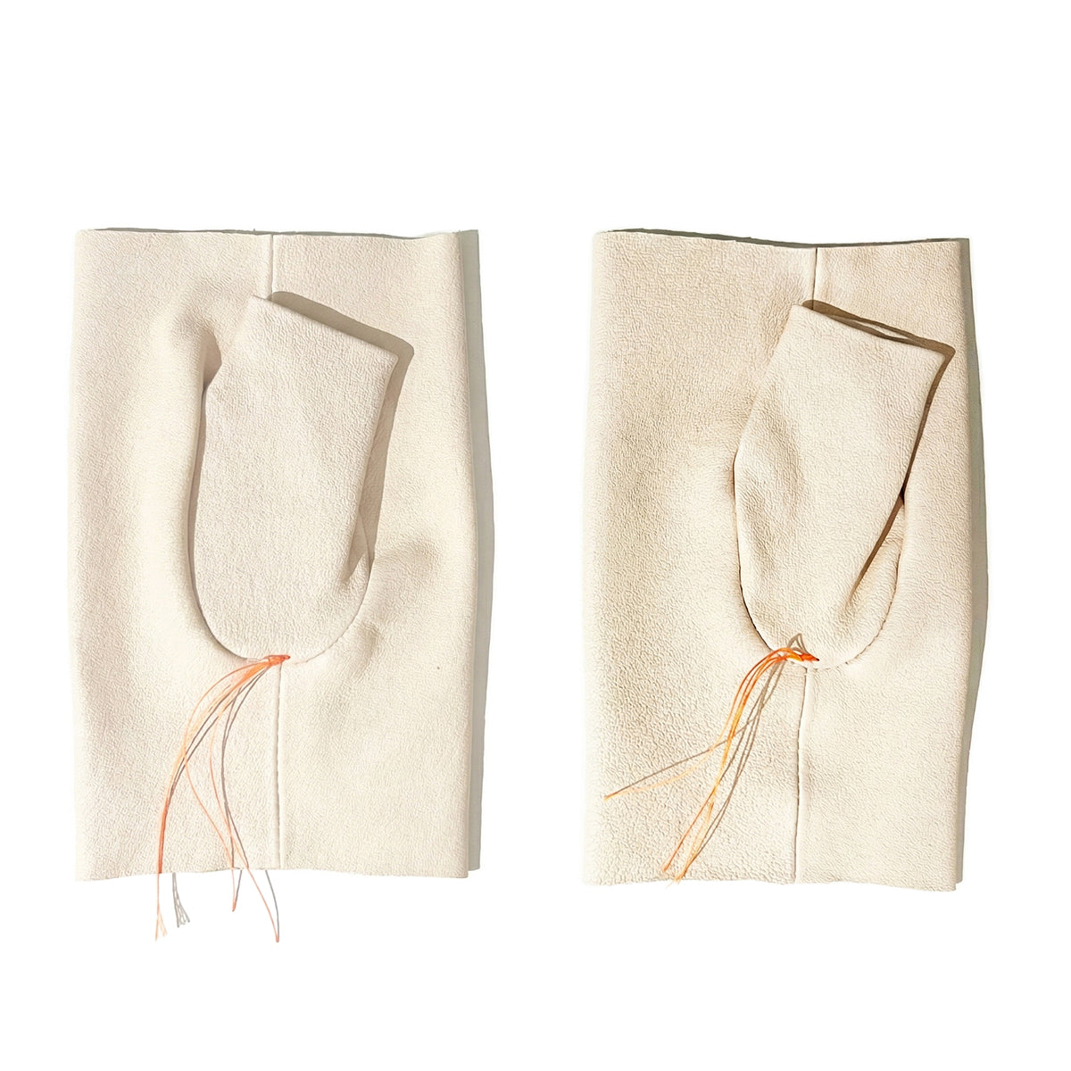 Fingerless Gloves Raw Cut | Porcelain Leather | Tracey Neuls