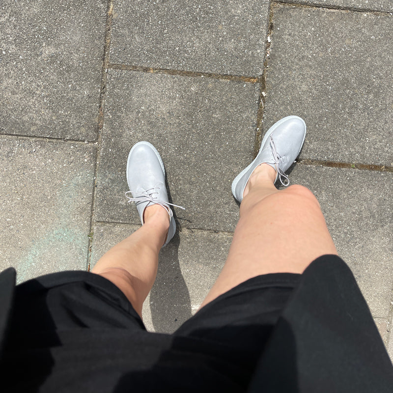 GEEK PLATFORM Stone | Light Grey Platform Sneakers | Tracey Neuls