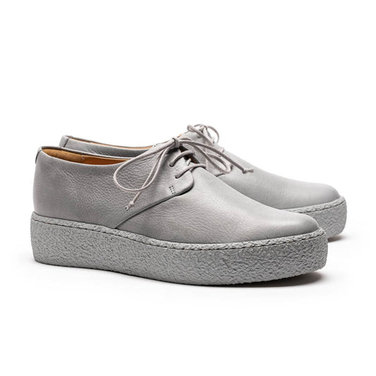 SS24 GEEK PLATFORM Stone | Leather Sneakers | Tracey Neuls