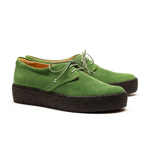 GEEK PLATFORM Kiwi | Green Printed Leather Sneakers | Tracey Neuls