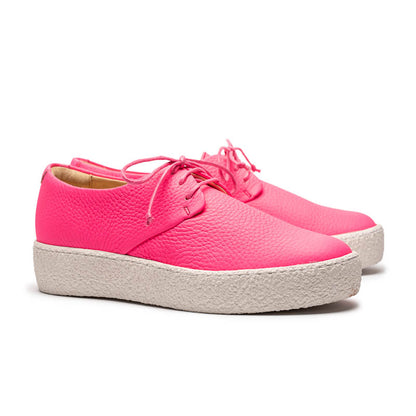 GEEK PLATFORM Neon Pink | Leather Sneakers | Tracey Neuls