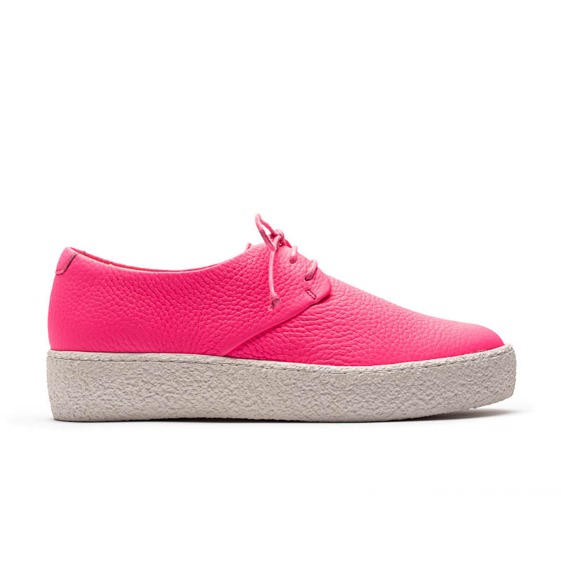 GEEK PLATFORM Neon Pink | Leather Sneakers | Tracey Neuls