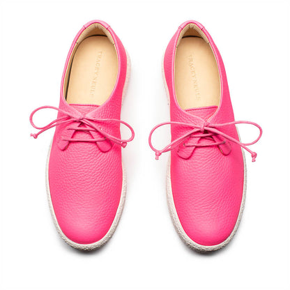 GEEK PLATFORM Neon Pink | Leather Sneakers | Tracey Neuls