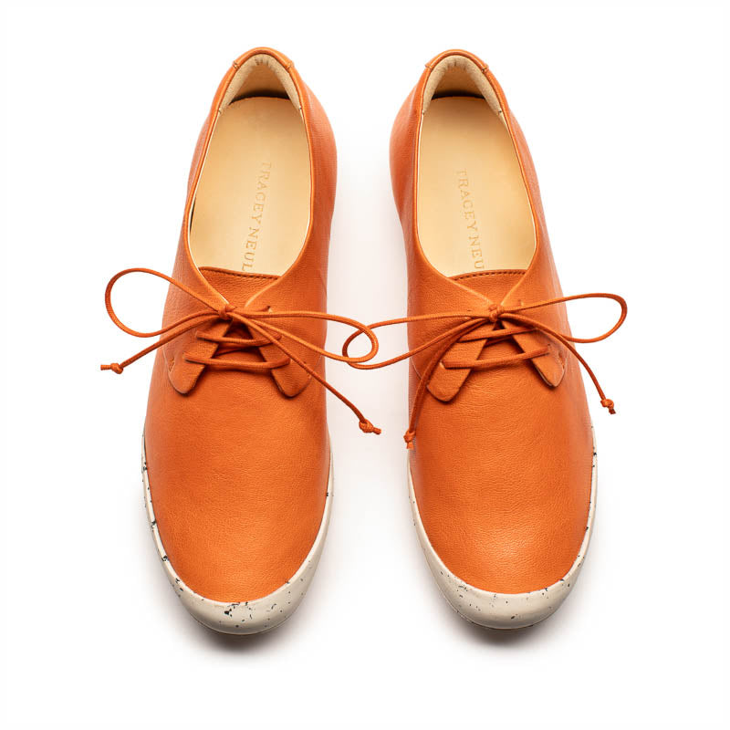 SS25_50 GEEK Pumpkin | Leather Sneakers | Tracey Neuls