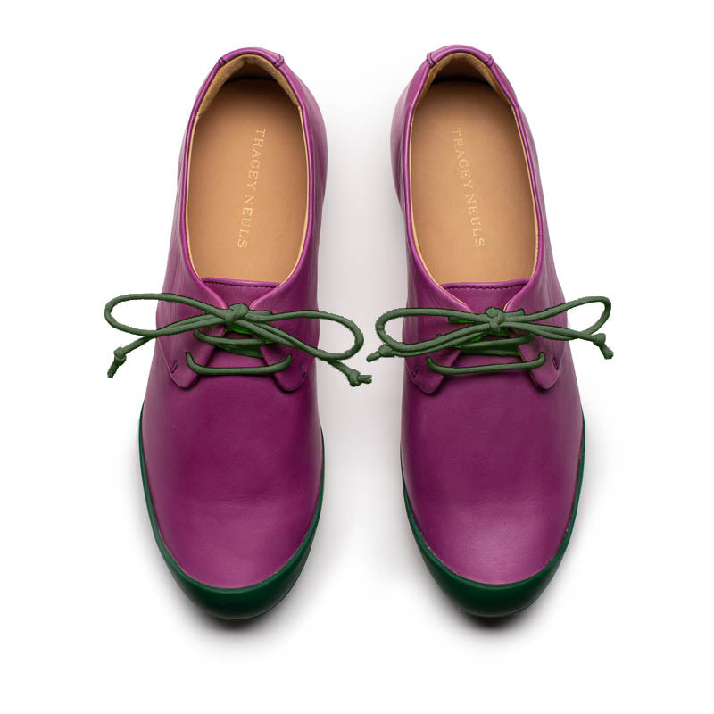 GEEK Tyrian | Fuschia Leather Sneakers | Tracey Neuls