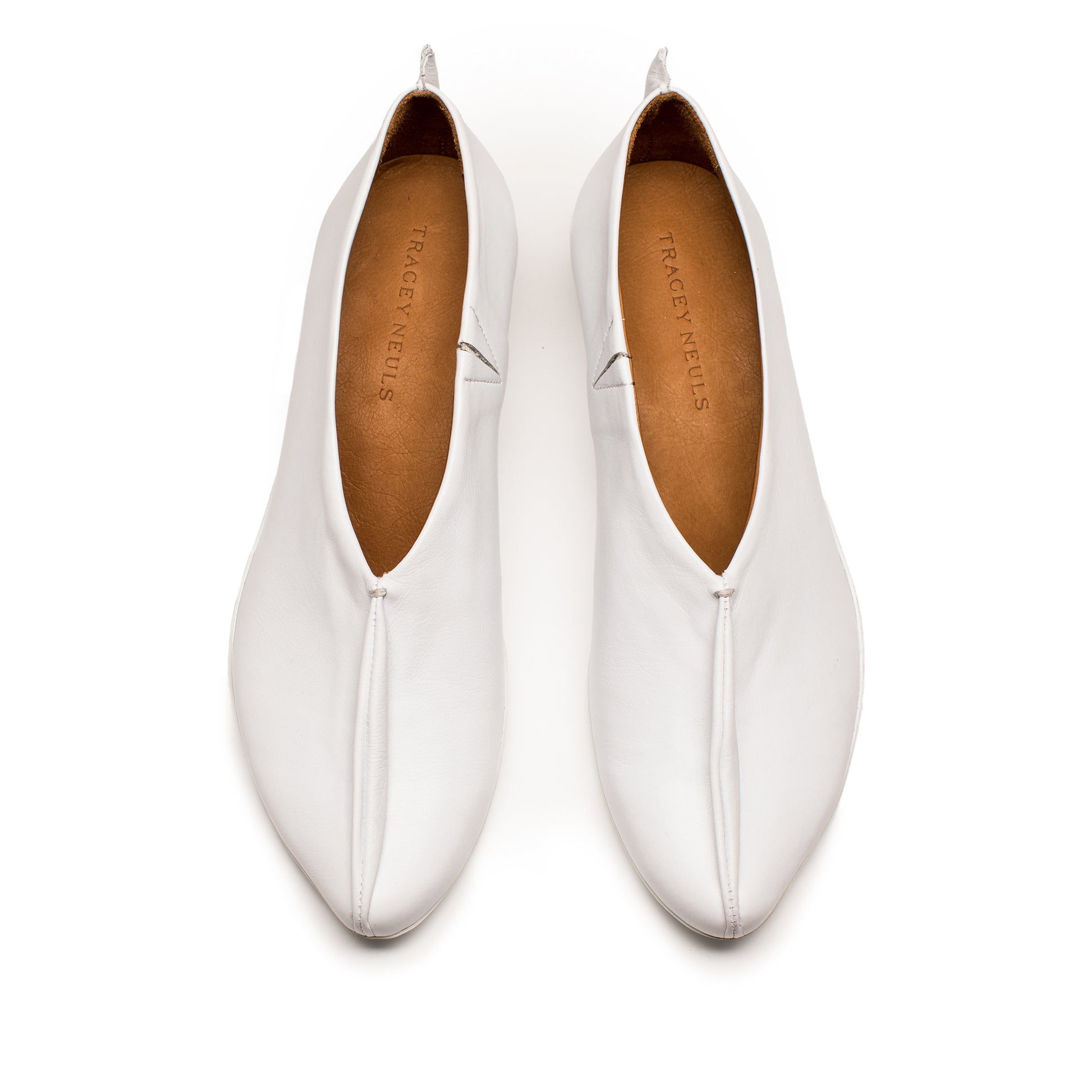 SS24 GENE White | Leather Slip On | Tracey Neuls