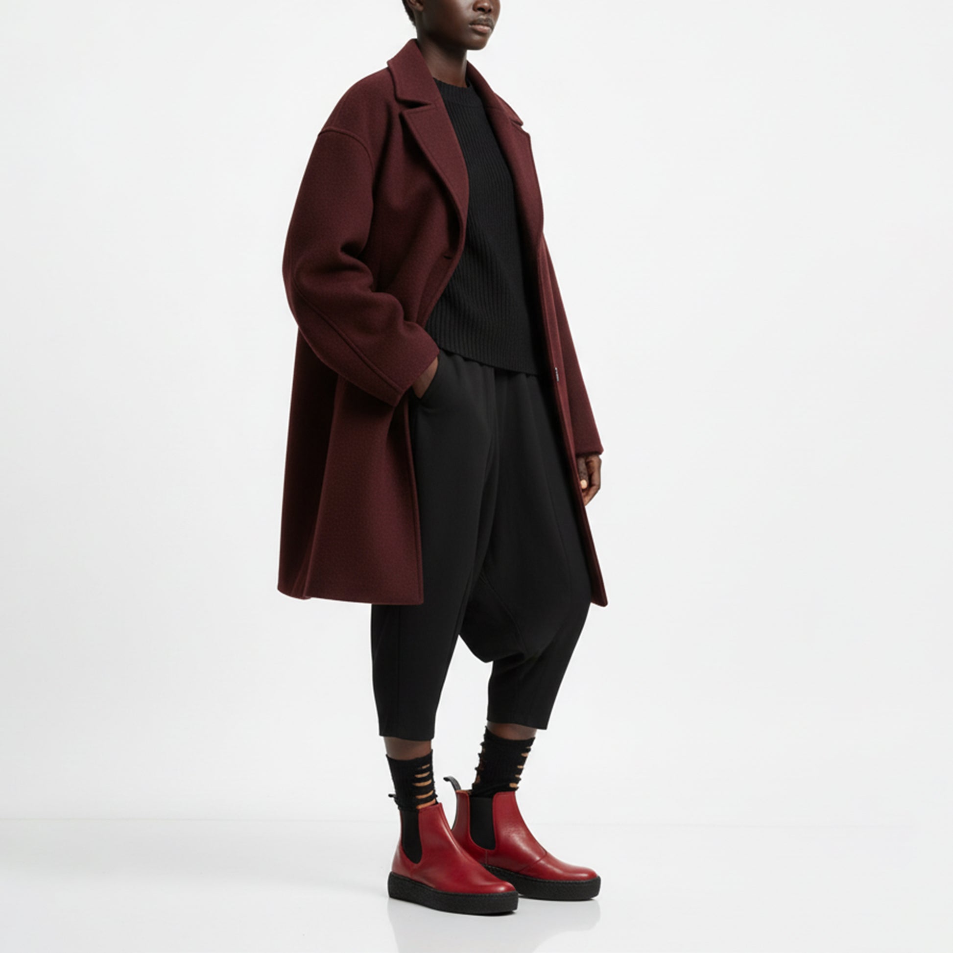 GEORGE PLATFORM Oxblood | Leather Chelsea Boots | Tracey Neuls