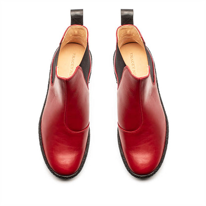GEORGE PLATFORM Oxblood | Leather Chelsea Boots | Tracey Neuls