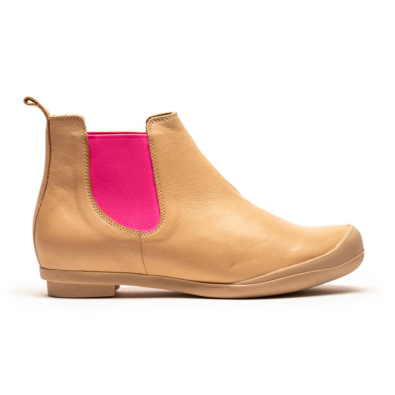 SS24 GEORGE Neutral | Leather Chelsea Boots