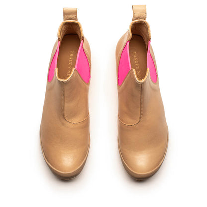 SS24 GEORGE Neutral | Leather Chelsea Boots