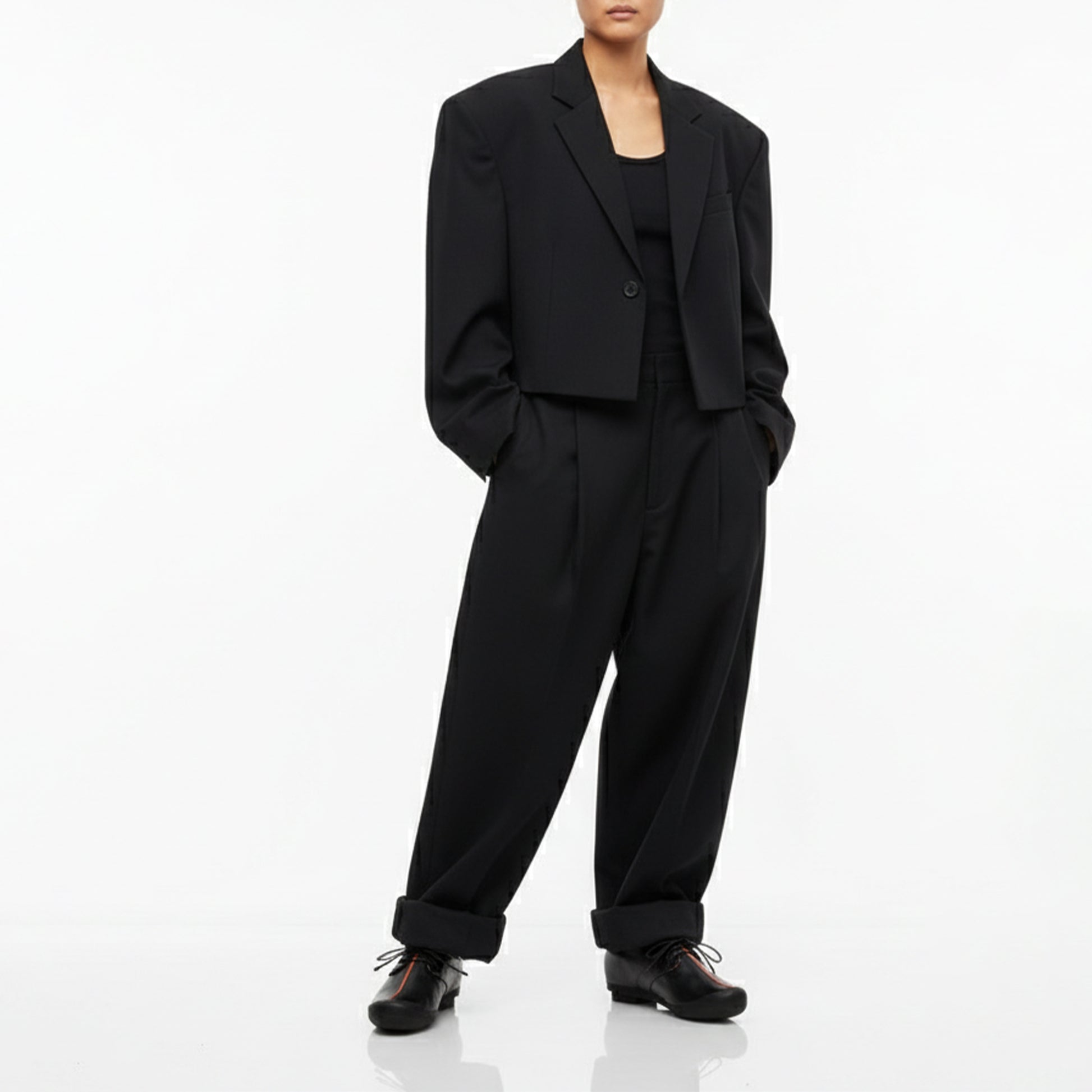 GEEK GoFaster Black | Leather Sneakers | Tracey Neuls