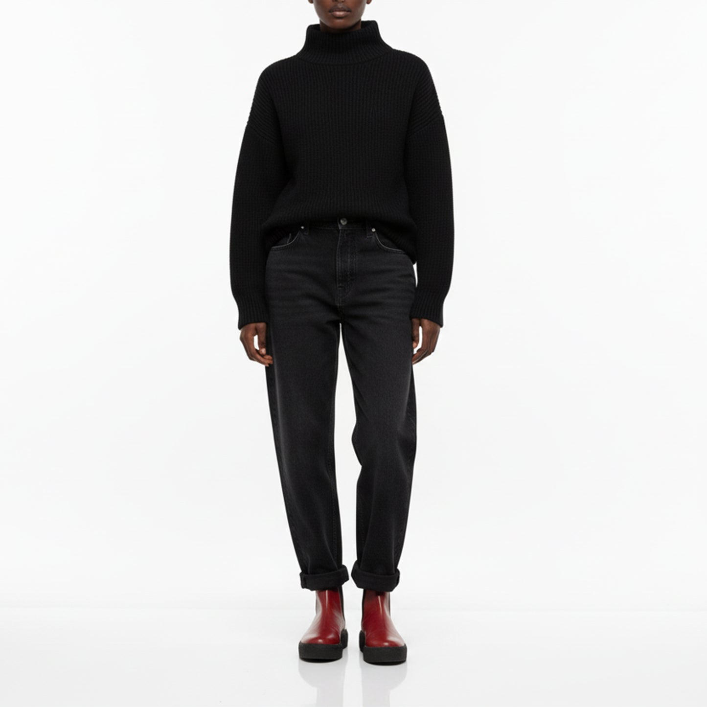 GEORGE PLATFORM Oxblood | Leather Chelsea Boots | Tracey Neuls