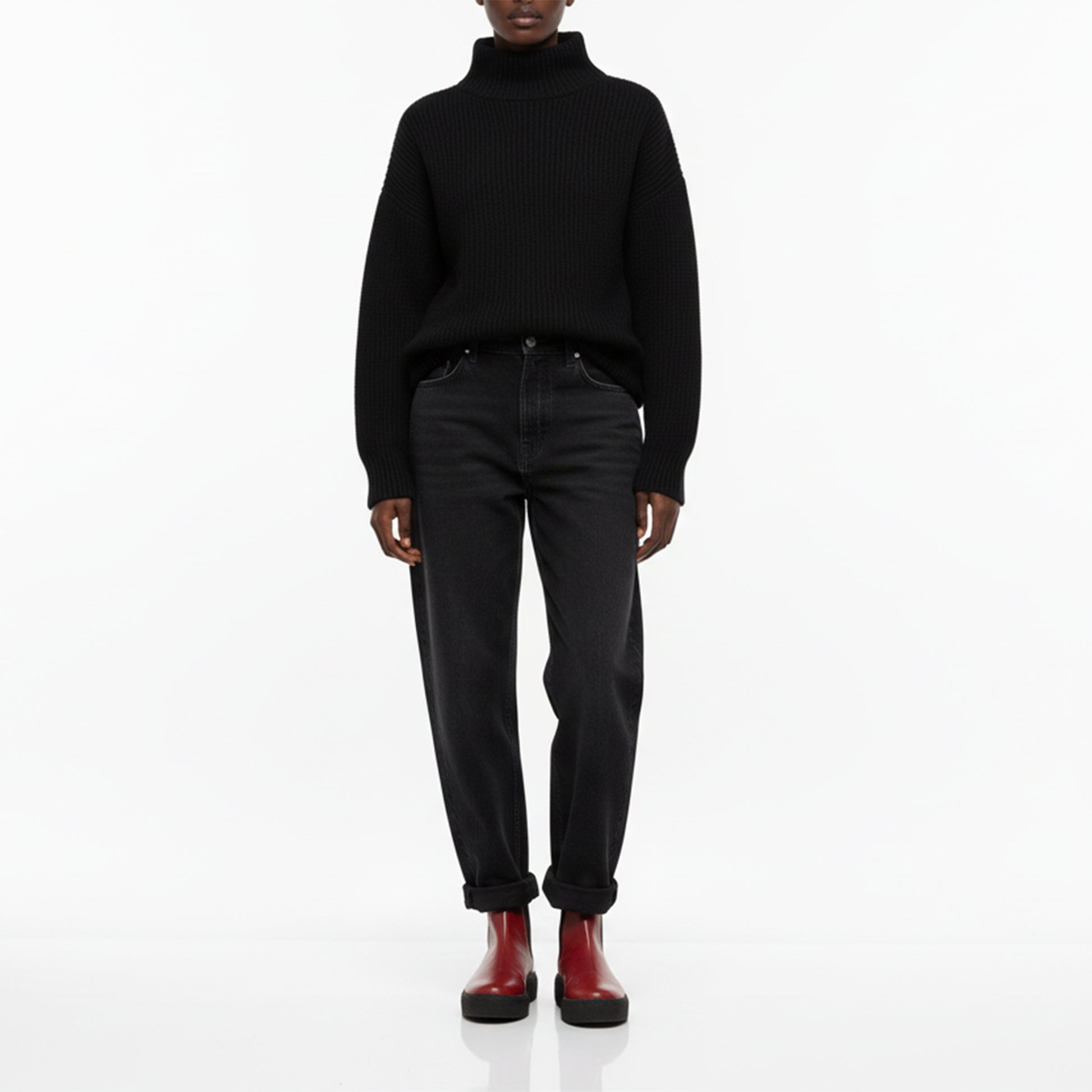 GEORGE PLATFORM Oxblood | Leather Chelsea Boots | Tracey Neuls