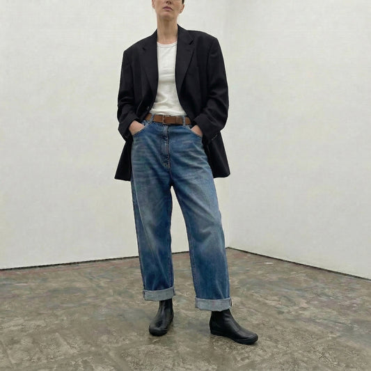 GEORGE Bike Black | Leather Chelsea Boots